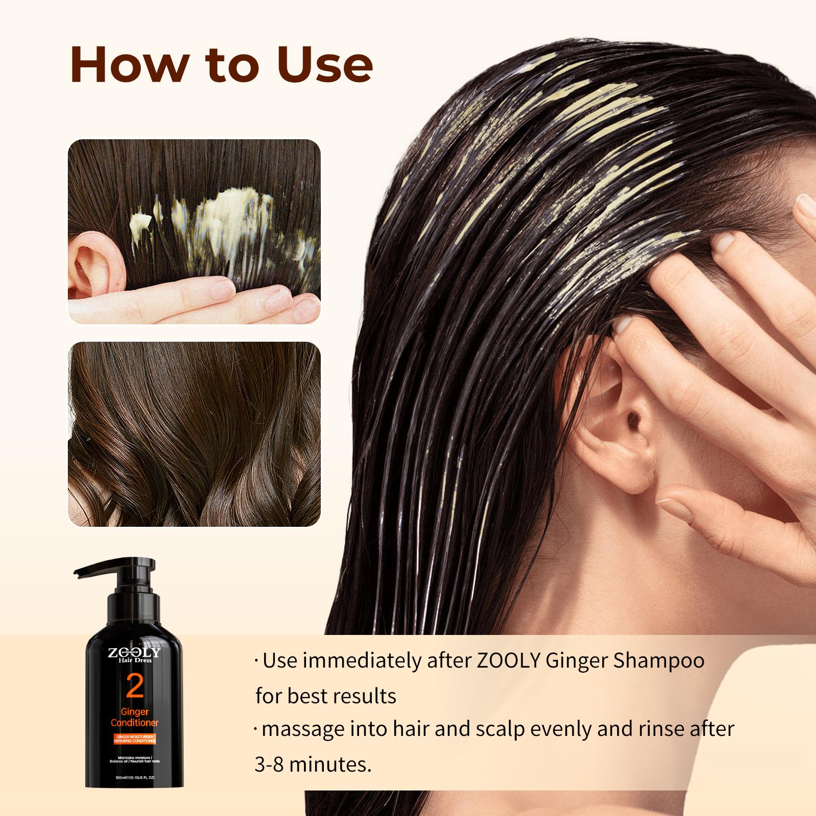 ZOOLY PROFESSIONAL Ginger Conditioner for Hair Loss | Salon-Grade Scalp Care