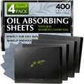 ZOROM'S Bamboo Charcoal Oil Blotting Sheets – 4pk/400 for Oily Skin | Matte Finish