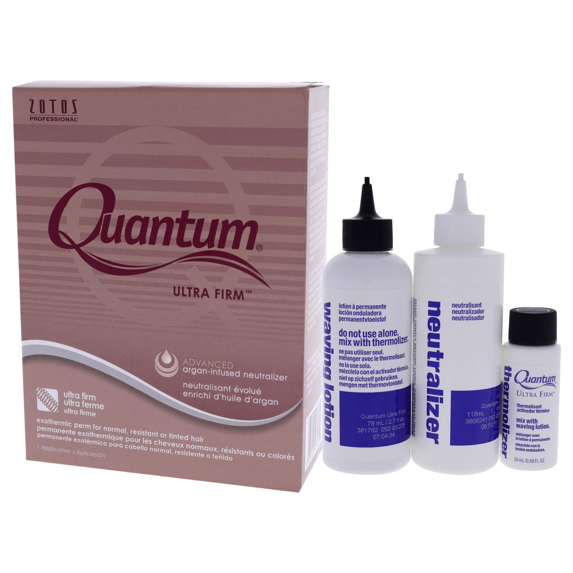 Zotos Salon Quantum Ultra Firm Exothermic Perm For Normal Hair – Long-Lasting Curls with Argan Oil