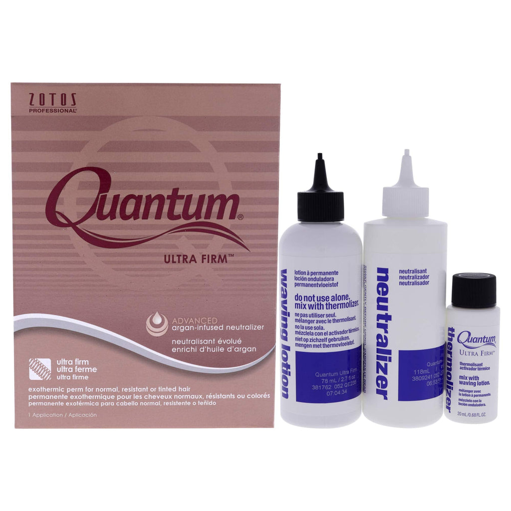 Zotos Salon Quantum Ultra Firm Exothermic Perm For Normal Hair – Long-Lasting Curls with Argan Oil