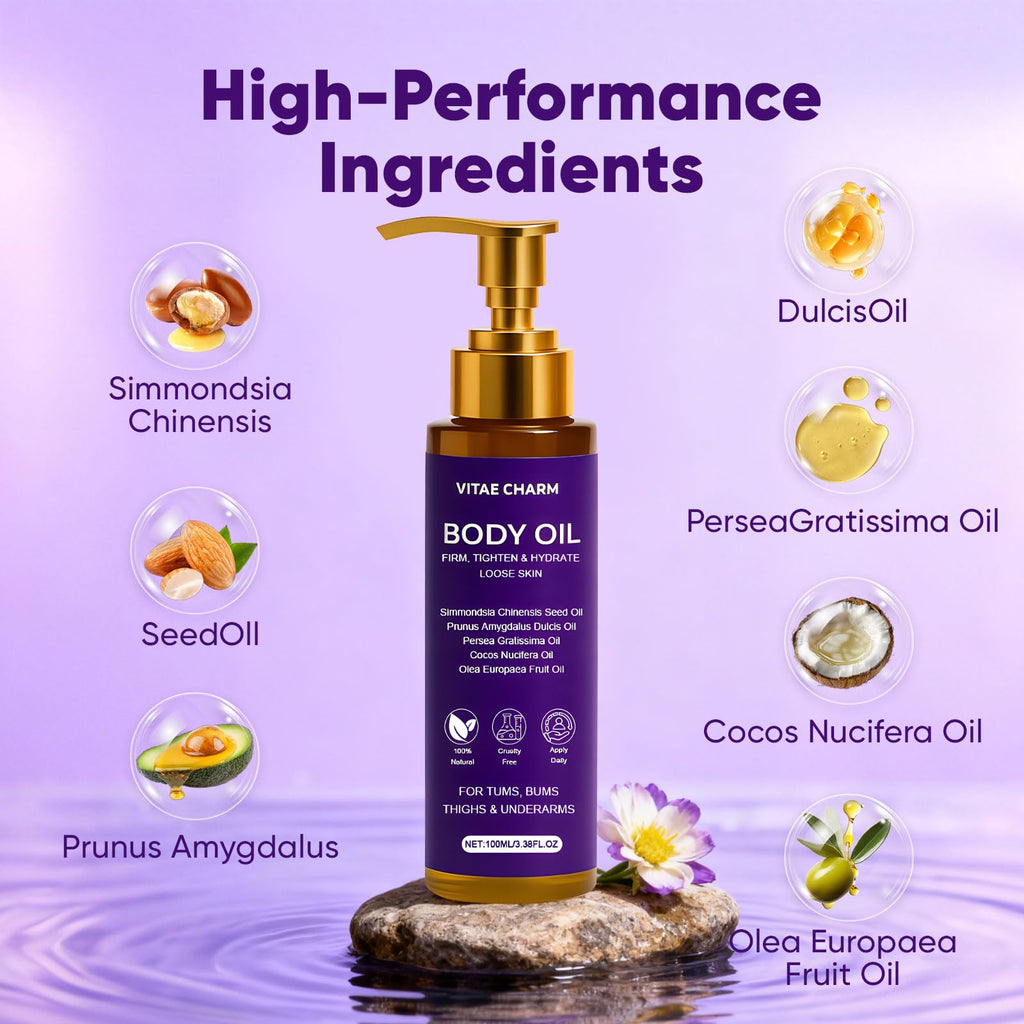 Zotreval Vitae Charm Body Oil | Luxury Firming & Hydration for Crepe Skin