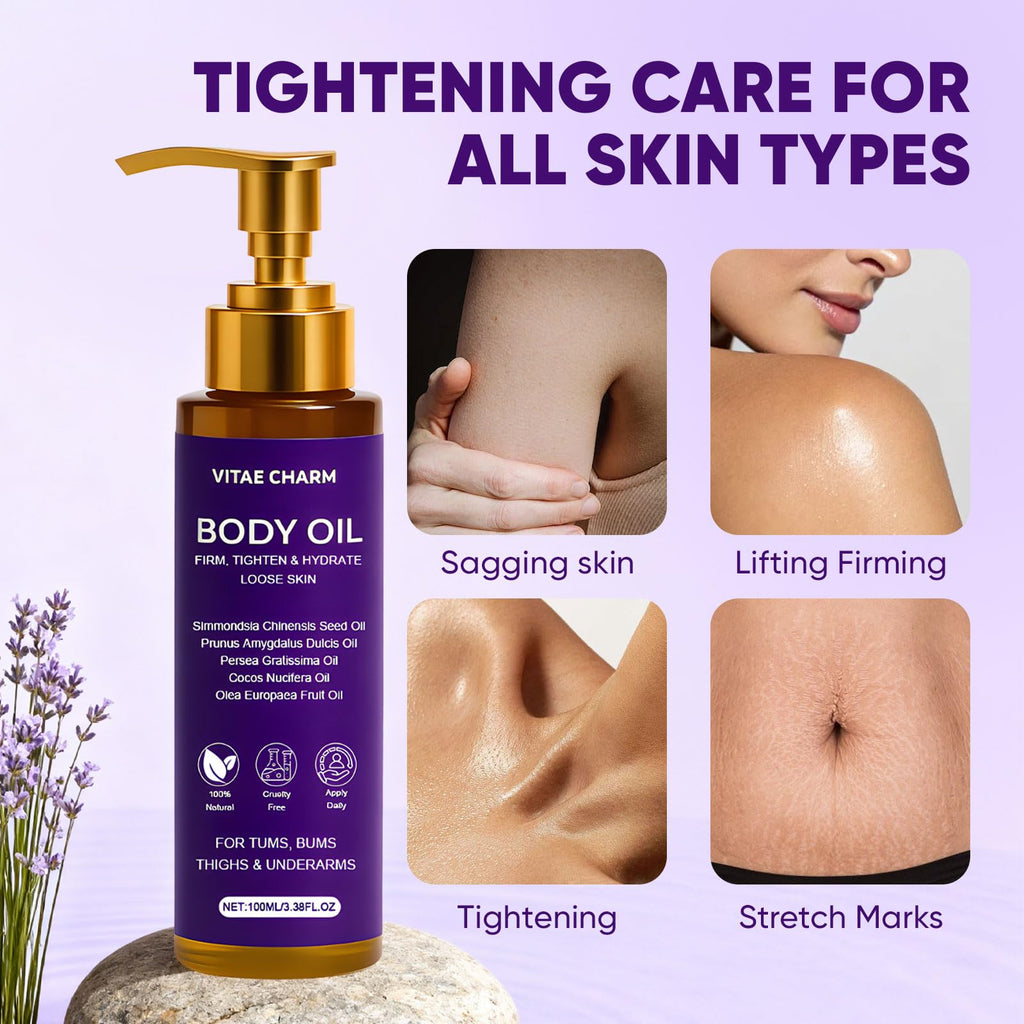 Zotreval Vitae Charm Body Oil | Luxury Firming & Hydration for Crepe Skin