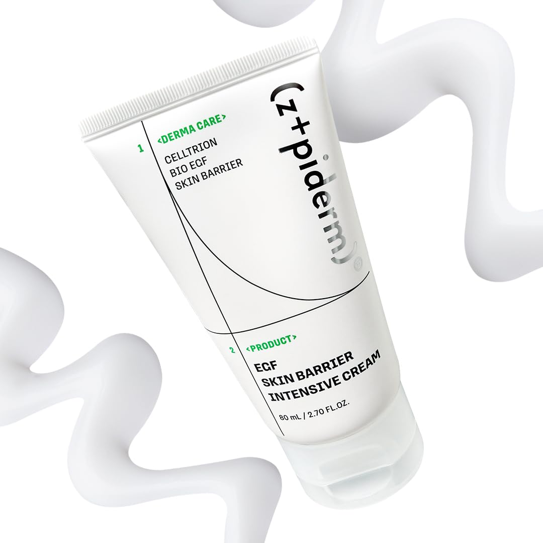 Zipiderm EGF Skin Barrier Cream – Korean Hydration with Ceramides & Panthenol | 2.7 oz