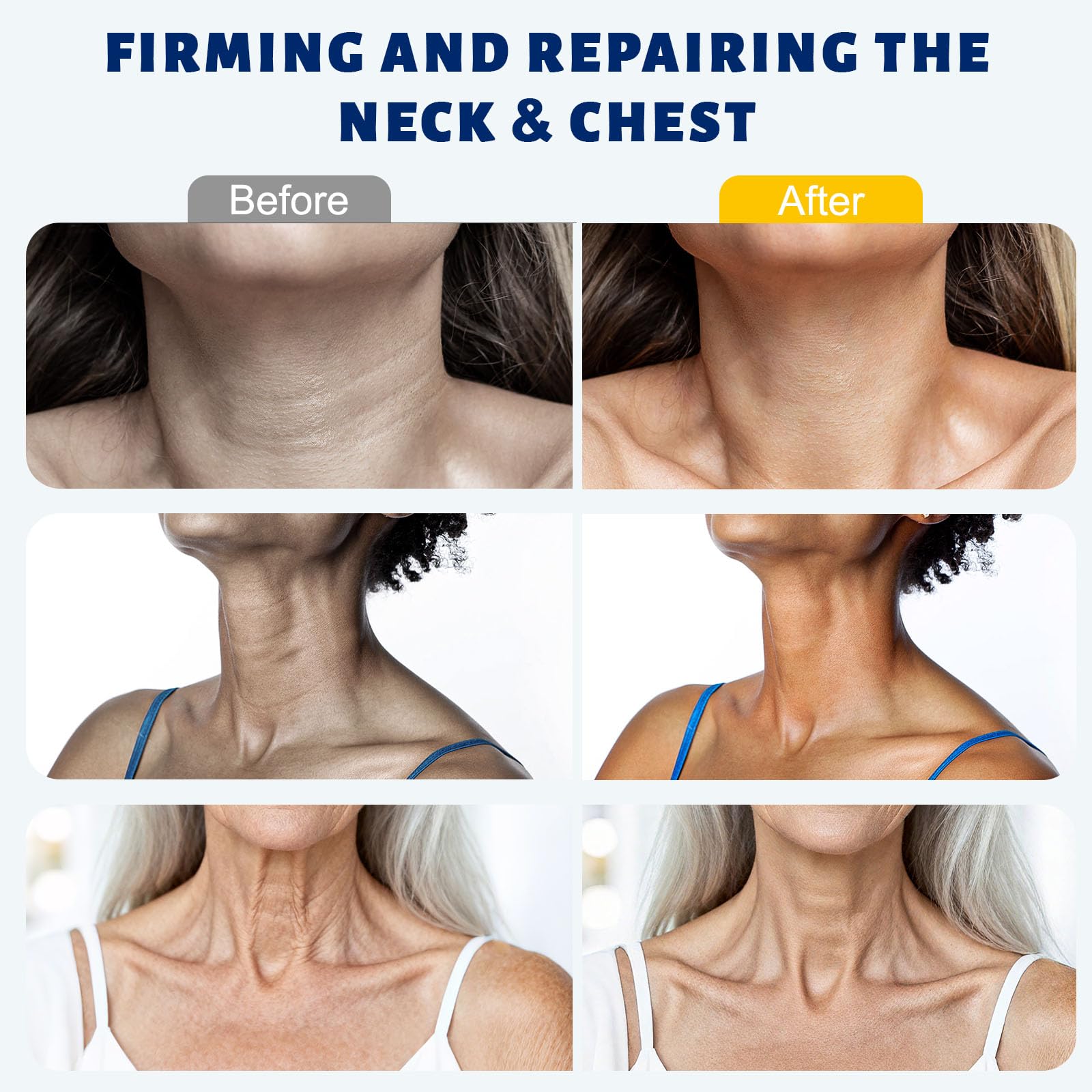 Z：SEA Neck Firming Cream with Roller – Anti-Aging Neck & Chest Cream with Multi Peptides, Collagen, Hyaluronic Acid
