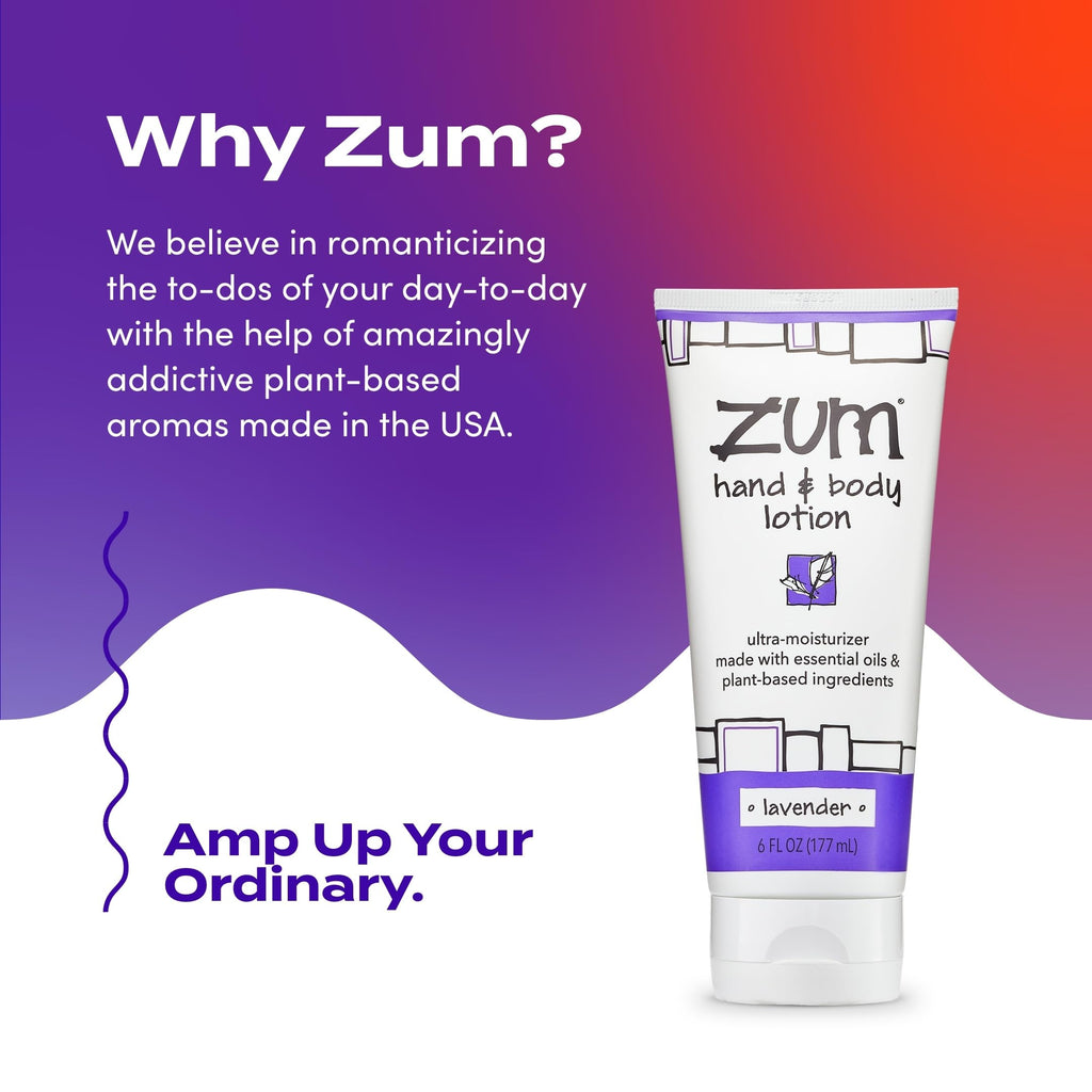 Zum Indigo Wild Hand & Body Lotion Lavender Scent 2-Pack 6 oz