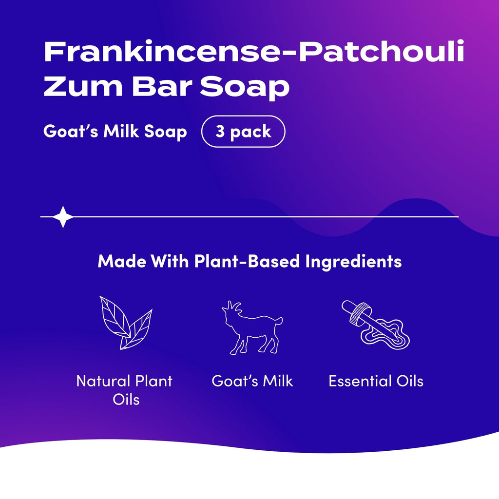Zum Indigo Wild Goat Milk Soap Bar Set – 6 x 3 oz with Essential Oils