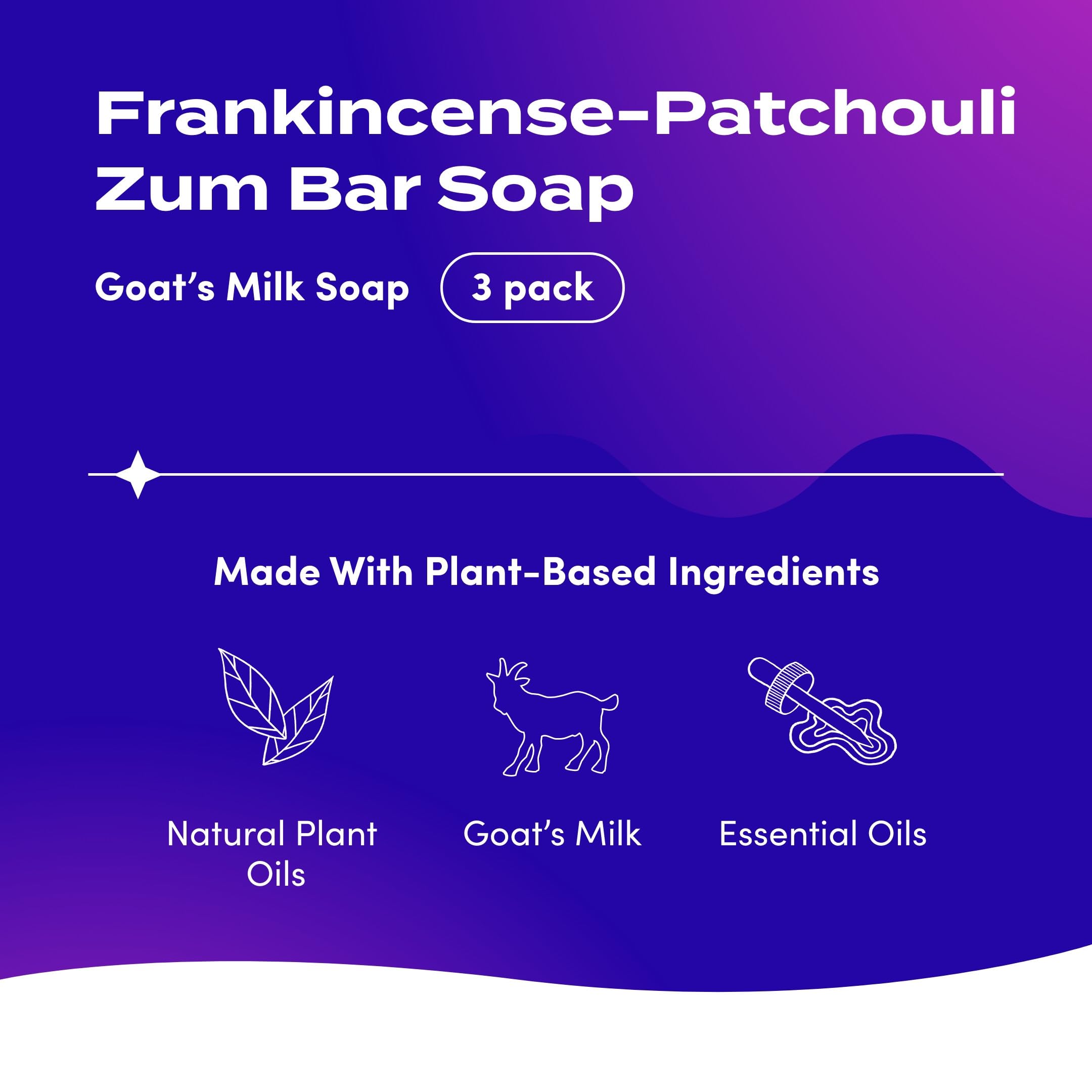Zum Indigo Wild Goat Milk Soap Bar Set – 6 x 3 oz with Essential Oils