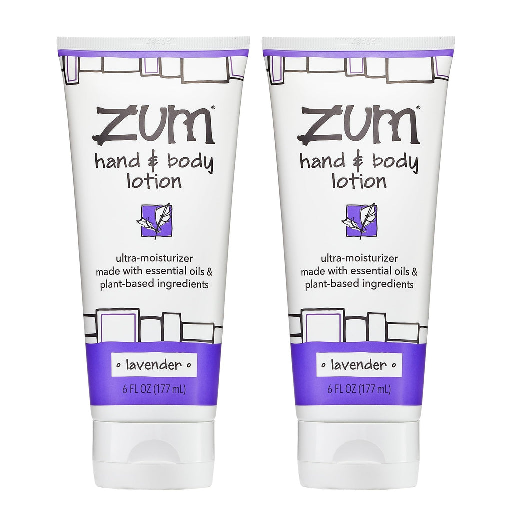 Zum Indigo Wild Hand & Body Lotion Lavender Scent 2-Pack 6 oz