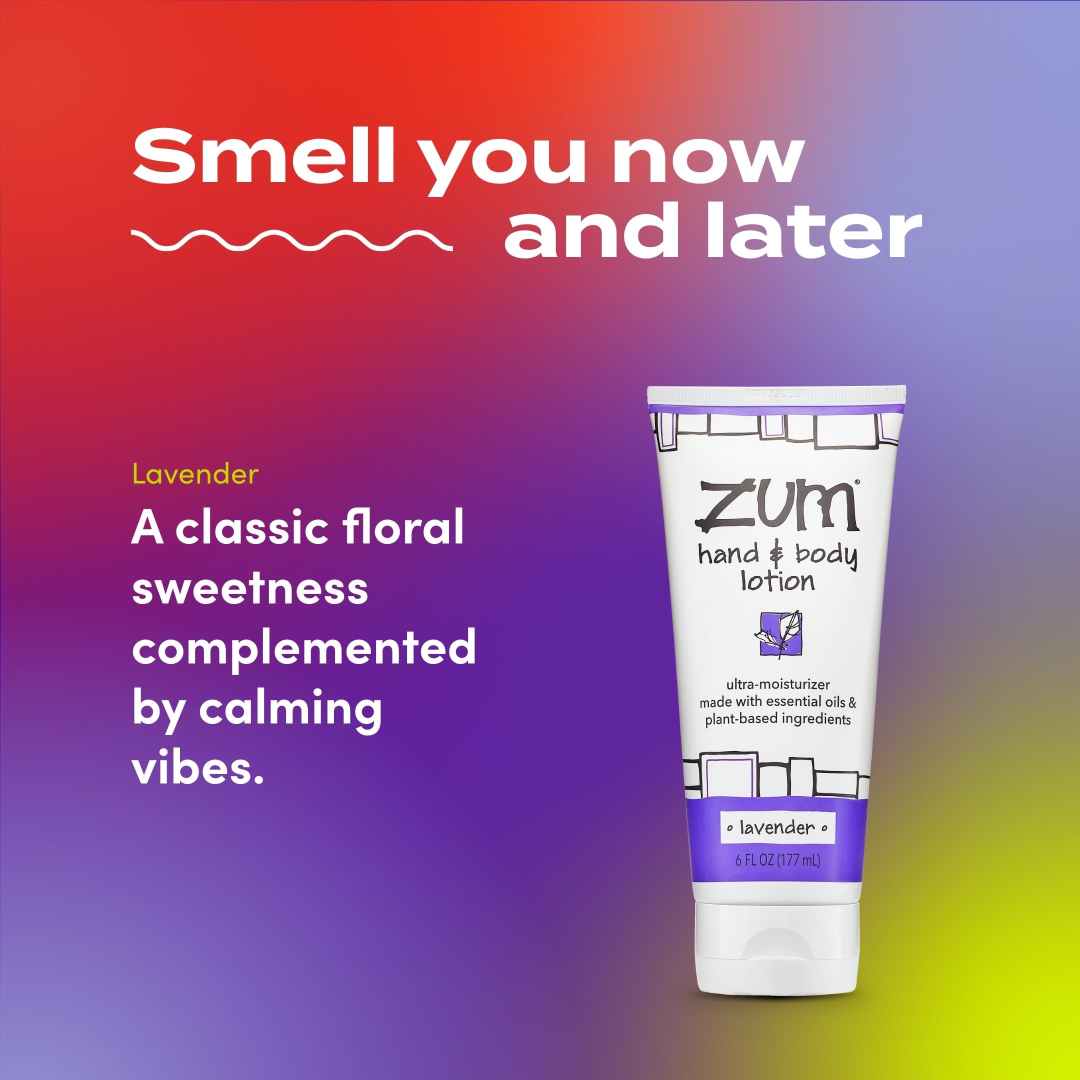 Zum Indigo Wild Hand & Body Lotion Lavender Scent 2-Pack 6 oz