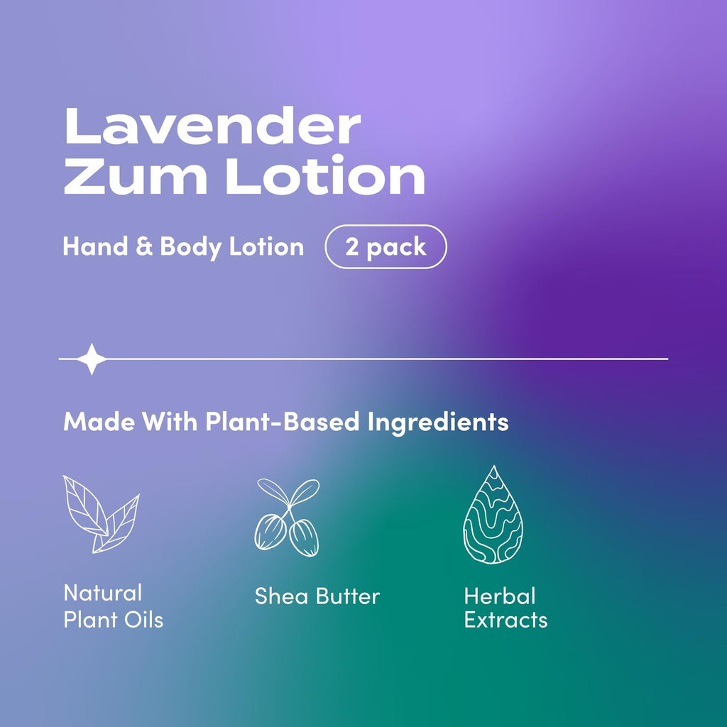 Zum Indigo Wild Hand & Body Lotion Lavender Scent 2-Pack 6 oz