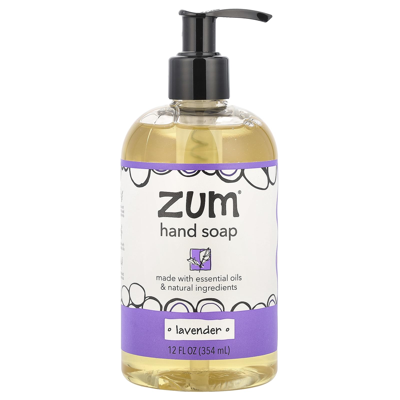 Zum Lavender Hand Soap, 12 oz – Gentle, Cruelty-Free Hand Wash
