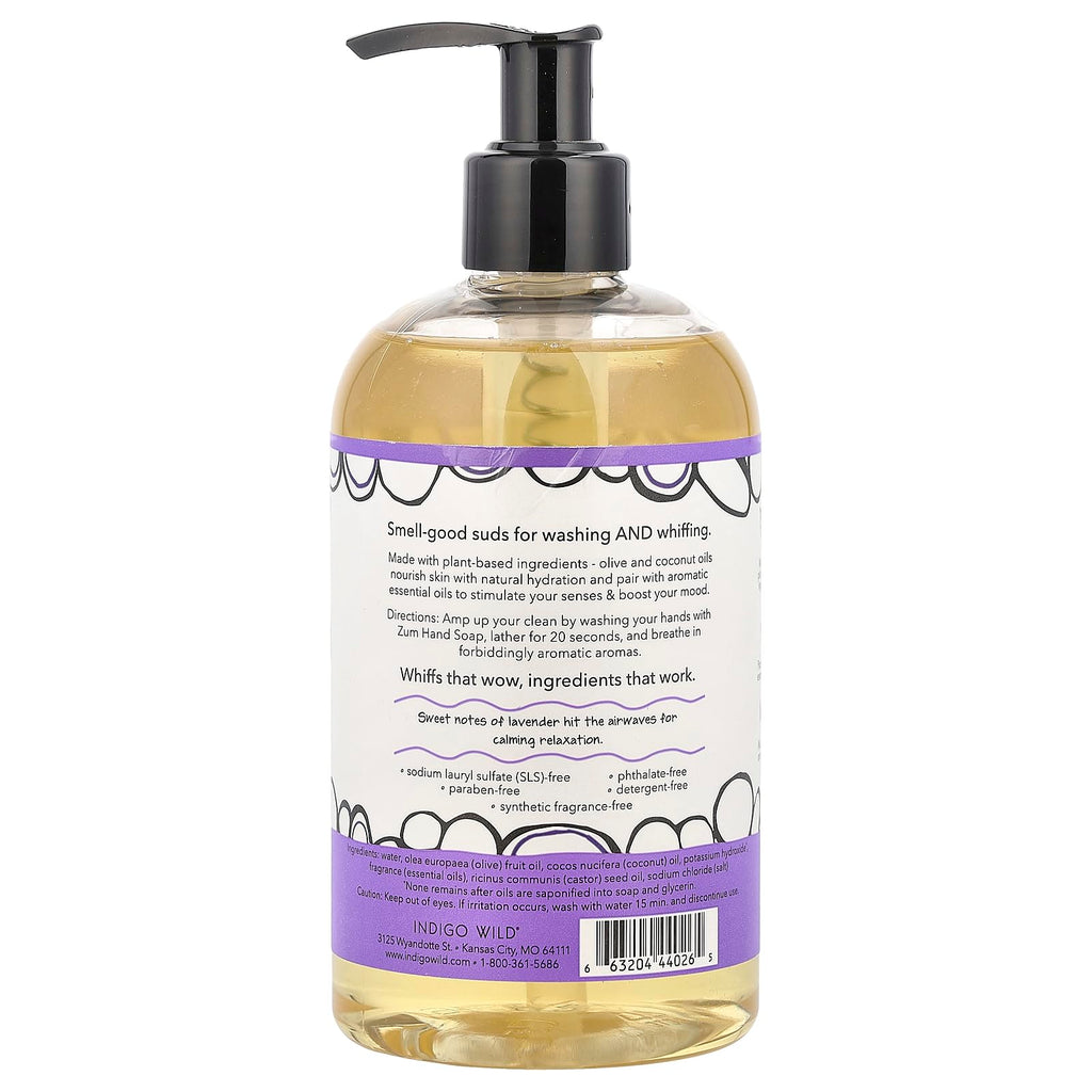 Zum Lavender Hand Soap, 12 oz – Gentle, Cruelty-Free Hand Wash