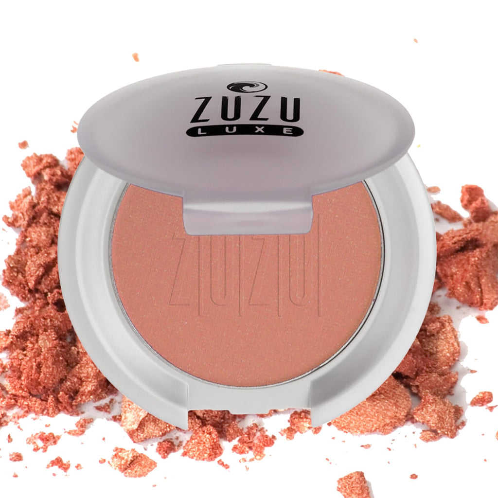 Zuzu Luxe Mineral Blush Samba – Light Bronze with Warm Shimmer | Natural, Paraben-Free, Vegan, Cruelty-Free, Non-GMO