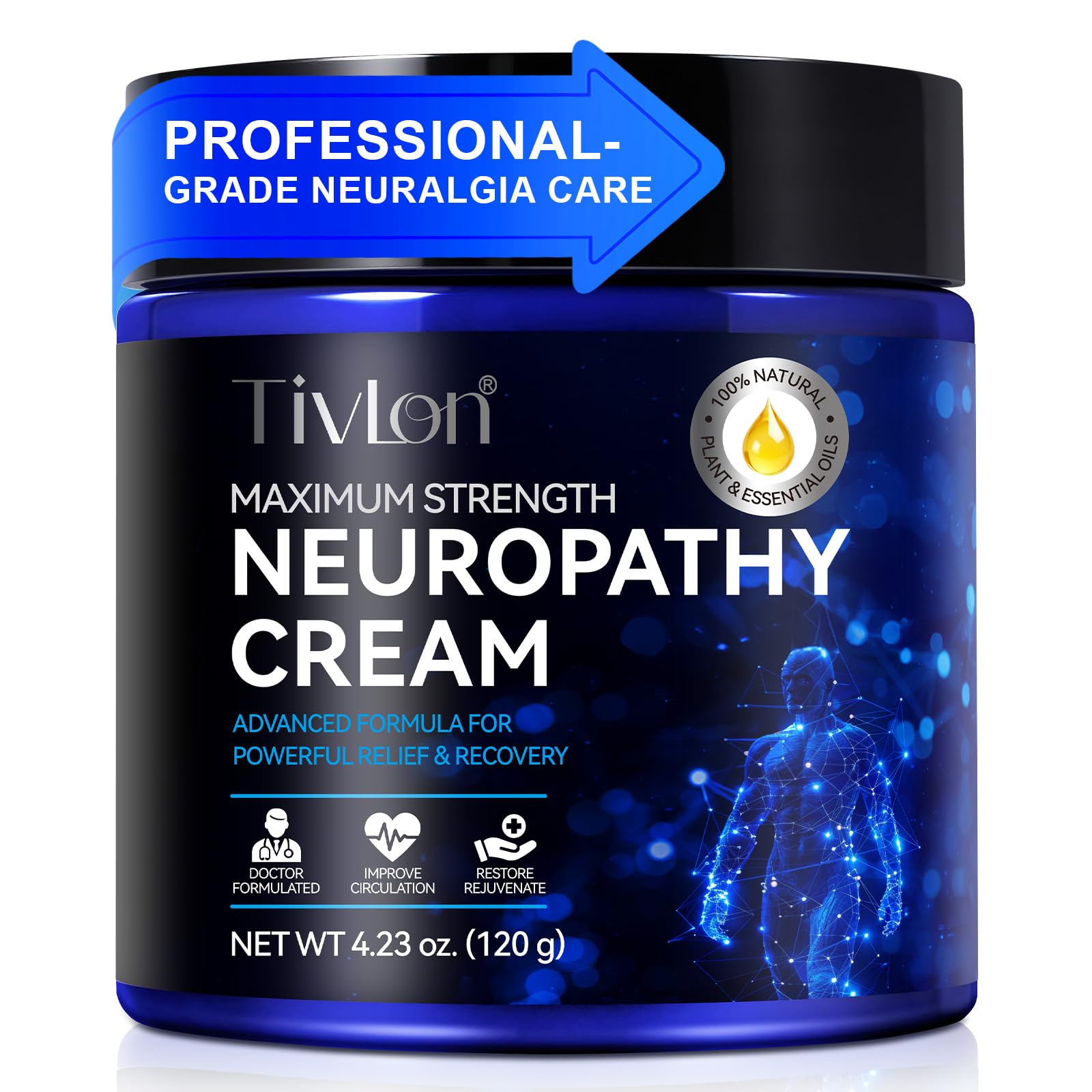 ZVHCFYQR Neuropathy Relief Cream – Maximum Strength Relief for Hands, Feet, Legs & Toes