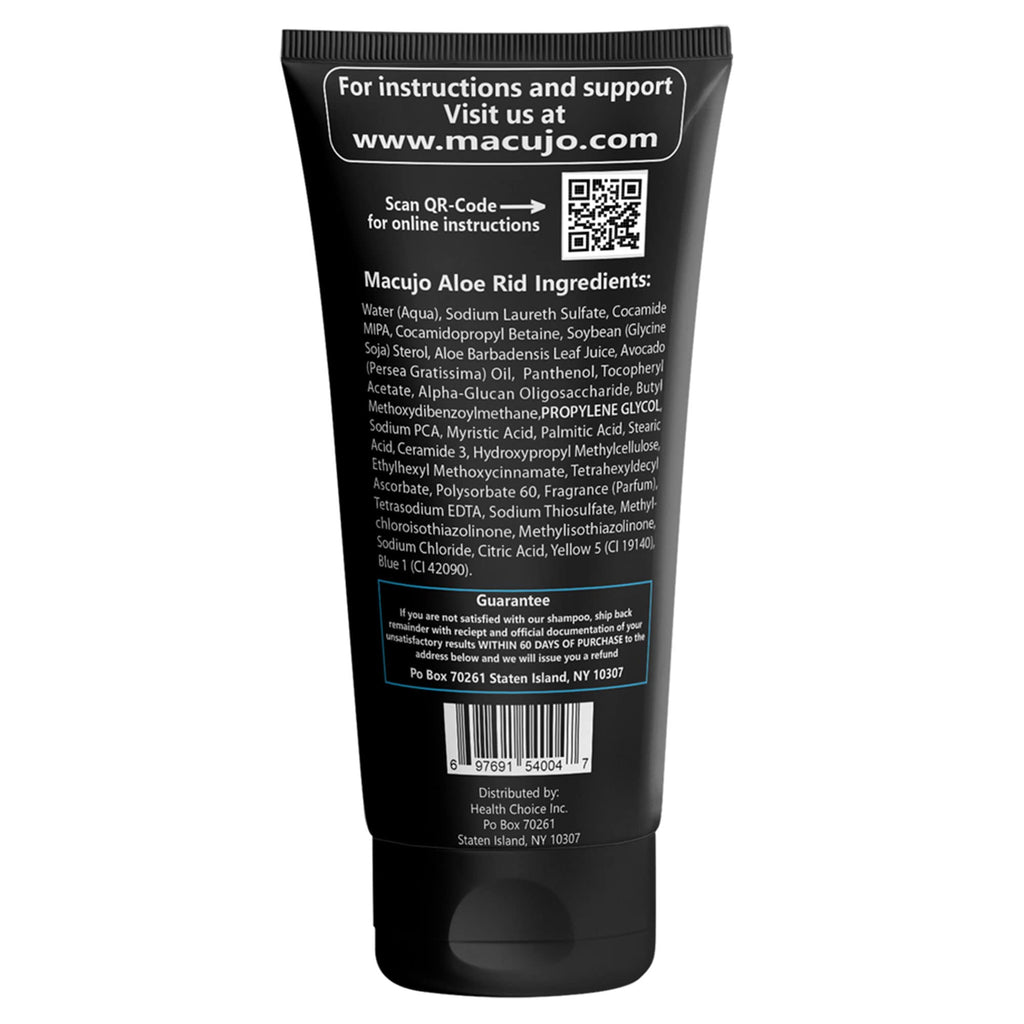 Macujo Aloe Rid Detox Shampoo + Zydot UltraClean Method - Deep Clean Hair, Remove Residuals & Pollutants