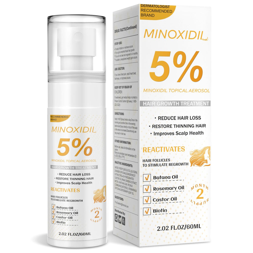 ZYXN 5% Minoxidil Hair Growth Serum for Men & Women – Biotin, Batana & Rosemary