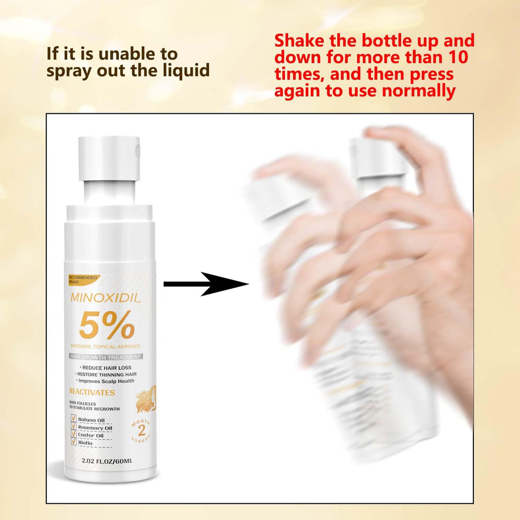 ZYXN 5% Minoxidil Hair Growth Serum for Men & Women – Biotin, Batana & Rosemary
