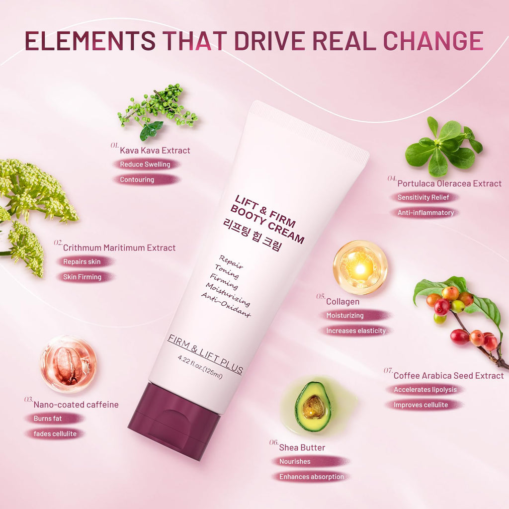 ZZILME B Tight Cellulite Cream – Firming Body Cream for Butt, Thighs & Arms