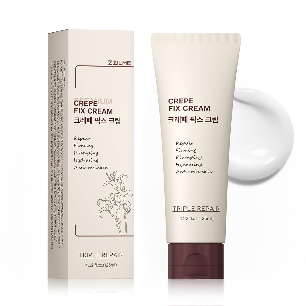 ZZILME Moisturizing Crepe Fix Cream – Tightens Face, Neck & Body | 4.23 oz